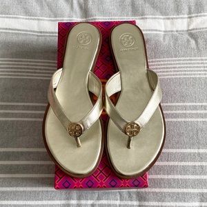 Gold Tory Burch Sandals